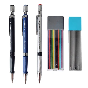 1 Kom 2,0 mm Automatska olovka 2B Ispit Kliknite glavna slika u Boji i punjenje Crna punjenje Dodatni olovka za pisanje