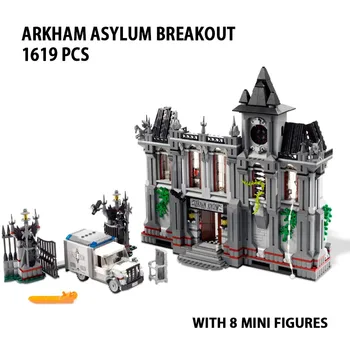1619 KOM. Super Heroji Arkham Asylum Bijeg Građevinski Blokovi I Cigle Igračka Kompatibilna 10937 Obrazovanje Rođendan Božićni Poklon