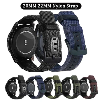 20 mm 22 mm Najlon Remen za sat Remen za Samsung Galaxy Watch Active 42 mm 46 mm Gear S2 S3 Amazfit GTR Huawei GT 2 Zamijeniti Remen