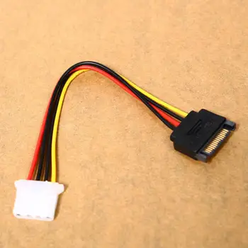 2018 Vruće 4-pinski konektor za IDE, SATA 15-Pinski Priključak utičnica naponski Kabel Kabel-ac prilagodnik izmjeničnog napona Pogona