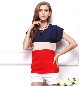 2019 ljetni stil шифоновые ženske bluze u patchwork stilu bluza Vrhovima košulja plus size 2 boje