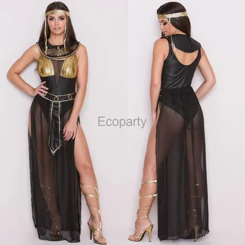2022 Halloween Egipat Princeza Zlatne Haljine Cosplay Kleopatra Staroegipatski Odijelo Faraonova Žena Odrasla Osoba Karneval Party 25
