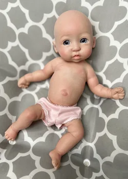 28 CM Cijelog Tijela Mekana Tvrda Silikonska Girl Ručni Rad Realno Novorođene Lutka Girl Bebe Reborn boneca reborn de corpo silicone