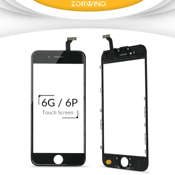 4,7 5,5-inčni Touchpad Za iPhone 6 Plus Zaslon Osjetljiv na dodir Digitalizator Staklena Leća Touch Rezervni Dijelovi za iPhone 6 Zaslon Osjetljiv na dodir
