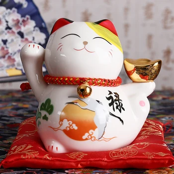 4-inčni Keramičkih Figurica Манеки Neki Lucky Mačka Gica Fortune Mačka Ukras Gica Feng Shui Poslovni Poklon