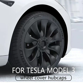 4 kom. Za Tesla Model 3 Poklopac Glavčine Performanse Uklonjivi Poklopac Kotača 18 Inča Auto Kapa Potpuna Pokrivenost Pribor 2018-2021 2022