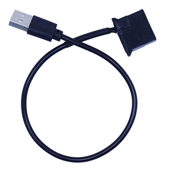 4Pin Ženski do 5 U USB Muški na USB Kabel-USB adapter za 4-kontaktnom Molex Kabel za napajanje Ventilatora Kućište Računala Isključite prilagodnik