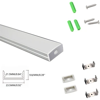 5/10-Pack 1 M 40-inčni X-strugalo za led aluminijski kanalni difuzor širina 21,5 mm, Distichous 5050 5630 band-pass ormar s профильным kućišta