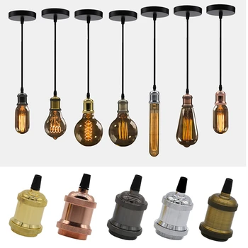 5 Kom. Vintage Lampa Edison Osniva za Vješanje downlight E27 Postolje lampe Aluminijska Industrijska Utičnica Klasicni Komplet držač žarulje Učvršćenje