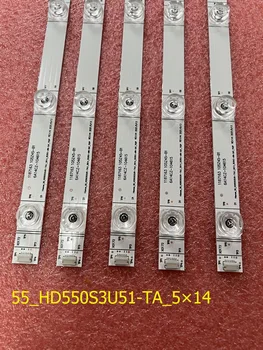 50 kom./lot 14LED Led traka s pozadinskim osvjetljenjem za Hisense 55H8E 55H9E IC-A-CNDN55D975 H55A6500 55_HD550S3U51-TA_5X14_3030C 55HS68U