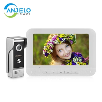 Anjielosmart 7-inčni video interfon Zvono sa Kamerom Videoportero Interfone Residencial Sigurnost Za Stan