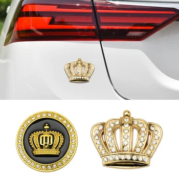 Auto 3D Diamond Kruna Kraljica Princeza Metal Ikona Naljepnice Naljepnice Personalizirane Modni Ukras Za Honda, Toyota, BMW i VW