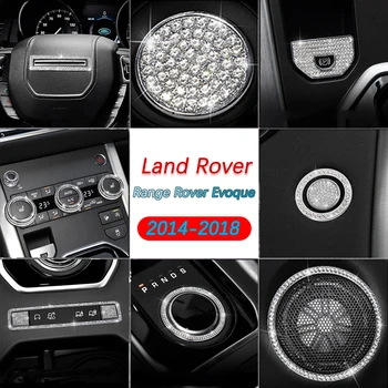 Auto Diamond Stražnji Klima-uređaj oduška/Dugme Upravljača Ploča Okvir za Land Rover Range Rover Evoque 2014-2018 Stil