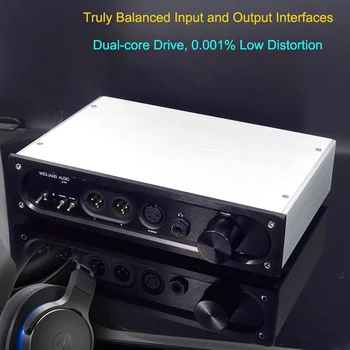 BRZHIFI Audio E600 Potpuno Uravnotežen Dual-core Pojačalo Za Slušalice Sa Niskim izobličenjima Kućno kino Bez Gubitaka Stereo Hi Fi Pojačalo Za Slušalice