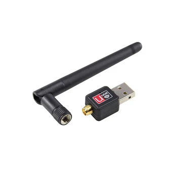 Bežična Mrežna kartica, WiFi 150 M USB 2.0, 802.11 b/g/n, LAN Antenski Adapter sa Antenom za Prijenosna RAČUNALA Mini Wi-Fi Ključ