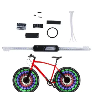 Biciklističke Gume Lagane, Vodootporne 64 LED Biciklističkih Kotača Ultra Svijetle Vodootporan Biciklističke Žbice Biciklističke Ukras 30 Zabave