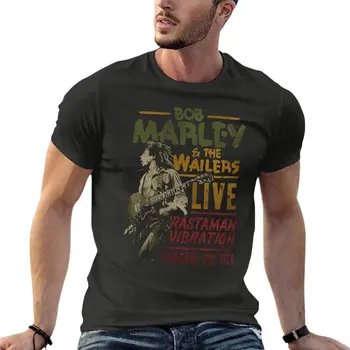 Bob Marley Rasta Vibration Tour 1976 Majica Оверсайз Za Muške Odjeće Od 100% pamuka Ulica Odjeća Plus Size Top Majica