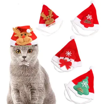 Božićni Ljubimac Santa Šešir Malo Štene Mačka Pas Šešir Božićni Gala Kostim Nakit Kapa Pribor Artikli