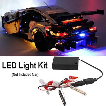 DIY Light Up Kit je Kompatibilan s LEGO 42096 Tehničke serije Za Porsche 911 RSR Rasvjetne Jedinice