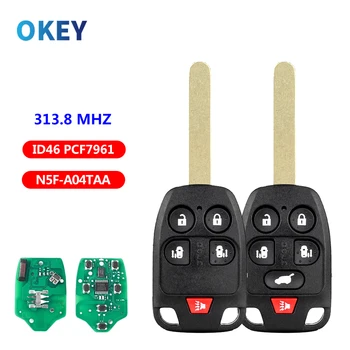 Daljinski za Automobil ključ Okey ID46 PCF7961 s čipom Za Honda Odyssey 2011 2012 2013 2014 N5F-A04TAA 313,8 Mhz 5/6 Gumba