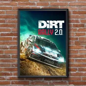 DiRT Rally 2.0 Video Igra Platnu Plakat Osnovna Zidno Slikarstvo Ukras (Bez Okvira)