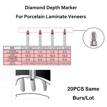 Dijamantni alat za označavanje dubine zubi RZ3S Za ljuskice od Tvornice Laminat 20 kom./lot