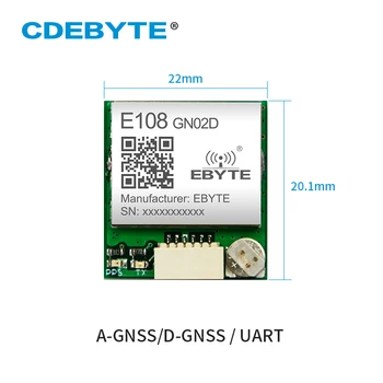EBYTE 5 kom./lot Modul za praćenje pozicioniranja E108-GN02D GPS GLONASS Bežični Savjet za razvoj BDS UART SPI GPIO
