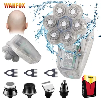 Električni aparat za brijanje WAHFOX Za Muškarce, Clear Skin, Digitalni Zaslon, Trimer Za Kosu, aparat za Brijanje Za Bradu, Vlažne, Suhe, Muški Mašina Za Brijanje