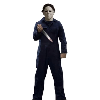 Film Halloween Kostime Za Косплея Michael Myers Užas Ubojica Uniforma Postavlja Maska Maske Na Glavu Halloween Večer Za Muškarce Žene