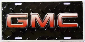 GMC Diamond Ploča Black Registracijskih oznaka Pločica Tag Oznake auto auto prednji automobil