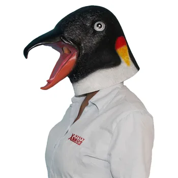Lateks Puna Glava Vodenih Životinja Pingvin Večernje Maske Smiješne Životinje Maske, Kostim Pribor Halloween Rekviziti