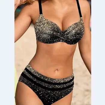 Ljetni Seksi Kupaće Kostime Push-Up Ženske Bikini Kupaći Kostimi Ženski Plaža Odjeća Brazilski Bikini Kupaći Kostim Kupaće Kostime