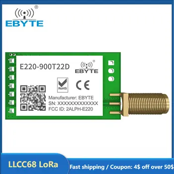 LoRa LLCC68 868 Mhz 915 Mhz Bežični modul 22dBm Domet 5 km EBYTE E220-900T22D SMA-K UART RSSI Predajnik Prijemnik DIP