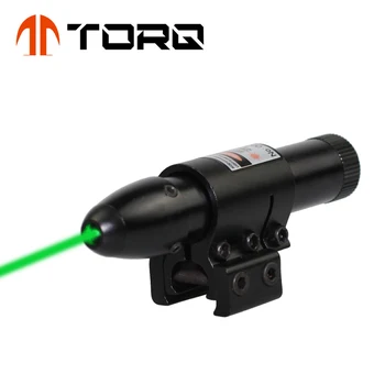 Lovački Taktički Laserski Ciljnik TORQ u Crvenu/Zelenu točku s Prekidačem na pritisak i nosačem za Prtljažnik je Pogodan za pruge 11 mm 20 mm