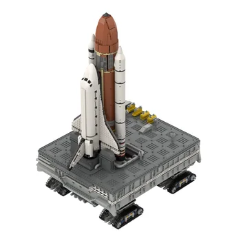 MOC Prostor Serija Space Shuttle Početna Platforma Centar Svemirski Brod Gradbeni Blok Model DIY Uređaj Osobna Raketa Dječje Igračke