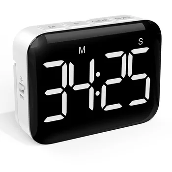 Magnetni Digitalni Kuhinjski timer za kuhanje, odbrojavanje, Podesiva svjetlina i glasnoće, Digitalno brojilo, s velikim zaslonom