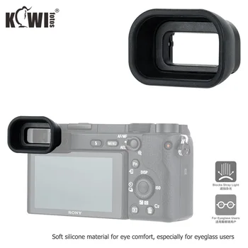 Mekan Silikon Okular Tražila fotoaparata, Kiwi, Napredni školjka okulara za Sony A6600 A6500 A6400, Zaštita za oči, Zamjenjuje Sony FDA-EP17