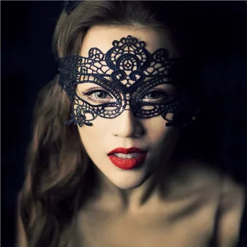 Moderan Maska, Seksi Crne cvjetne čipke Šuplje Masku, Naočale, Kraljica Noćnog Kluba, Seksi Donje Rublje, Maske za Oči s Urezima za Maskenbal, Косплея