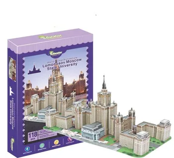 Moskovskog državnog sveučilišta ime M. V. Prisiljava Rusija Edukativne 3D Papir DIY Jigsaw 3396 Model Zagonetke Trening Setove Igračaka, Dječje Poklon igračka