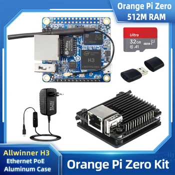 Narančasta Pi Zero 512 M memorija H3 Cortex-A7 Quad-core 1,2 G POE Wi-Fi Antena OTG Dodatni stambeni Blok za napajanje Inferace Šešir za OPI Zero