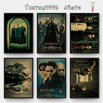 Novi Američki akcijski film Znanstvene Fantastike Klasični Film Matrix Revolucije Obitelj Retro Poster Ukras platnu slikarstvo