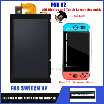 Novi V1 V2 LCD Displej + Touch Screen Full Screen Sklop Digitalizator Zamjena Za Nintendo Switch NS Konzola Poklopac Popravka Dio