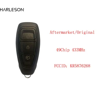 Originalni Pametan 3 tipke za Daljinsko privjesku 433 Mhz sa čipom ID49 za Ford Kuga Fiesta 2016 + s Nužnu ključ KR5872668
