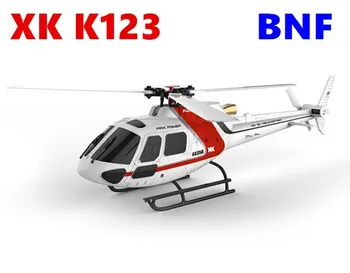Originalni XK K123 BNF (Bez daljinskog upravljača) 6-Kanalni Brushless AS350 Skala 3D6G Sustav radio kontrolirani Helikopter Ažuriranje WLtoys V931