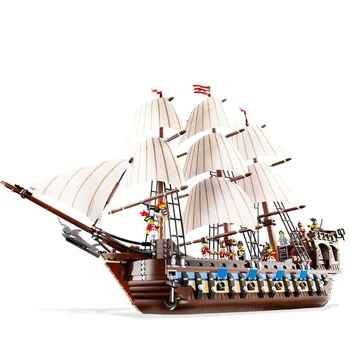 Pirati Imperial Karibi Skup sastavnih Blokova Vodeći Model Zgrade DIY Kompatibilne 10210 22001 Božićne Darove Za Djecu