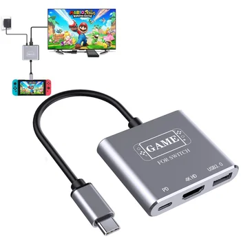 Prekidač TV priključne stanice HDMI Adapter Hub priključne stanice, 4K USB C HDMI Kabel hub za Nintendo Switch, Kompatibilan sa Mac Book Pro Galaxy S8 Plus