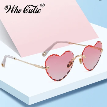 Ružičaste Sunčane Naočale U Obliku Srca, Ženske Marke Dizajnerske Sunčane Naočale Visoke Kvalitete 2019, Vintage Okvira 