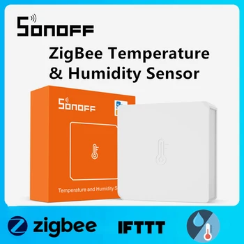 SONOFF SNZB-02 - Senzor za temperaturu i vlagu ZigBee Radi sa Sonoff Smart Home Radi s aplikacijom eWeLink SONOFF Zigbee Bridge