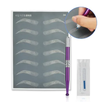 Set Za микроблейдинга Professional Sobrancelha Microblading Poslužuju S 1 Ručkom Za Tetoviranje Obrva 14 pin Laminas Para Tebori