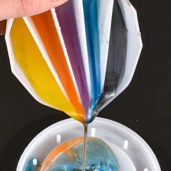 Silikonska Razvodna Šalica Tekući Pigment Boje za Miješanje Energiziranje Dozirajući Šalica za Rukotvorina od Epoksida Obrt Alata Za Izradu Nakita